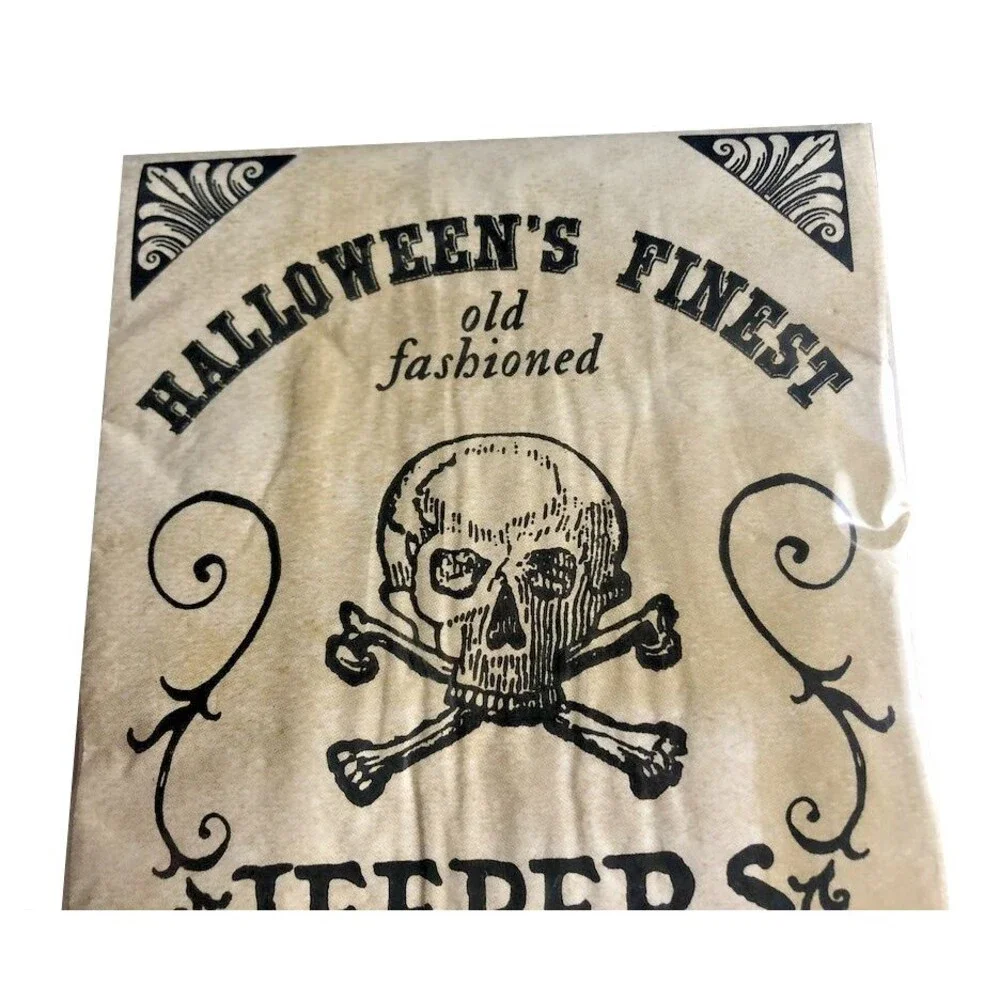 Halloween Dinner Paper Napkins Skull Haunted House Hand Towels 32 Pk Decoupage